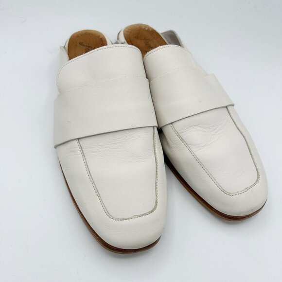 Free People At Ease Ivory Leather Loafer Shoes Size 36 US 6 Women's - Picture 2 of 6